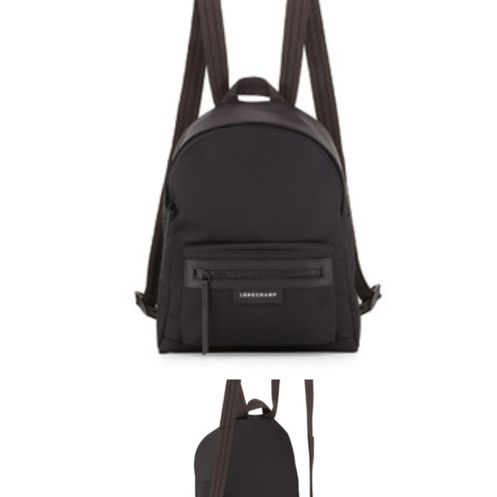 Long champ Le Pliage Neo Black Backpack  made in France authenticity card mint